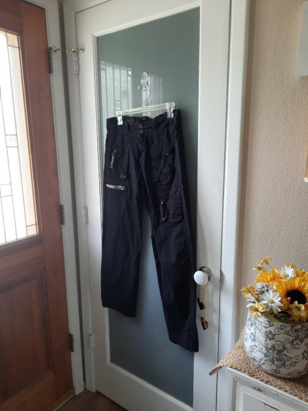 Johnny Was Pete&Greta Black cargo pants size 6